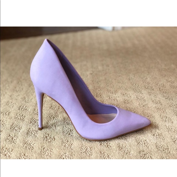 lavender suede heels